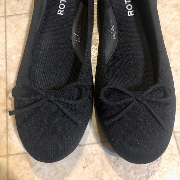 🖤ROTHY’S the ballet flat with bow in black! Size 7.5 🖤 - Picture 3 of 6